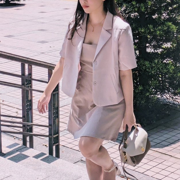 不想加班—吊帶短洋裝（3色）