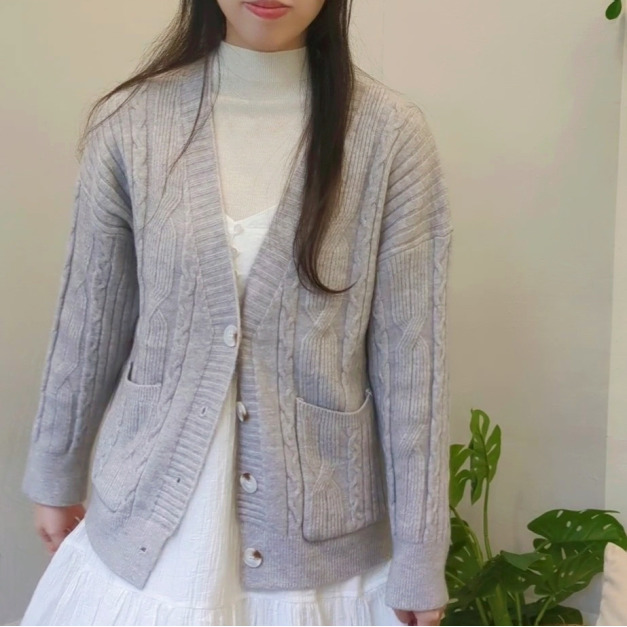 暖呼呼－麻花針織外套（5色）