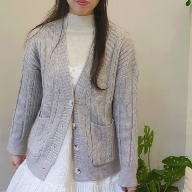 暖呼呼－麻花針織外套（5色）