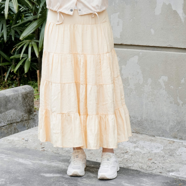 皺皺傘襬蛋糕裙（2色）