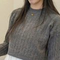 毛絨絨－短版麻花毛衣（5色）_2