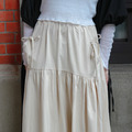 蝴蝶結抽繩口袋長裙（2色）_2