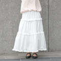 荷葉邊蛋糕長裙（2色）