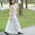 荷葉邊蛋糕長裙（2色）_1