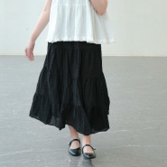 條紋波點長裙（2色）