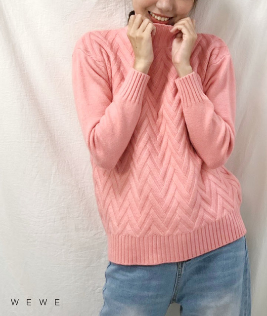 糖果色套頭毛衣