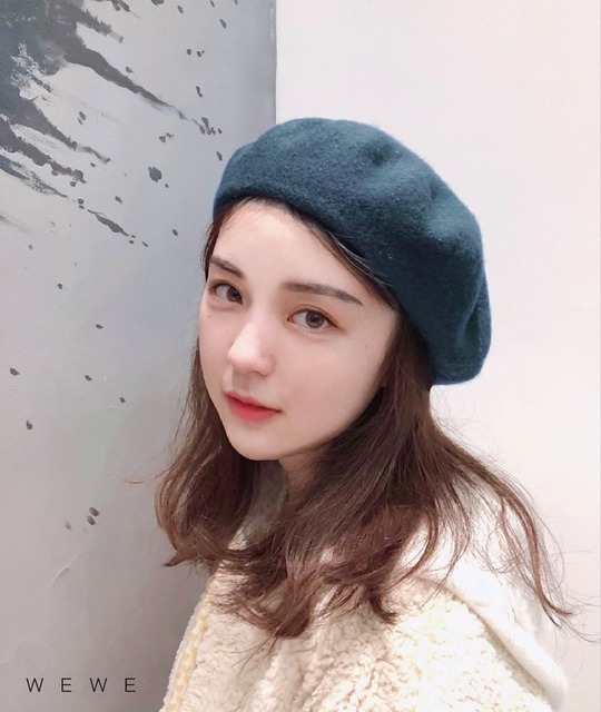 復古羊毛貝雷帽