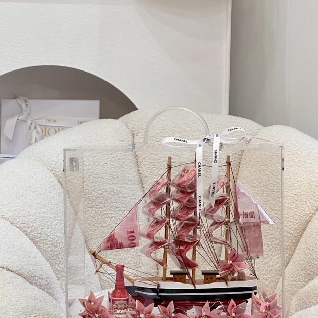 一帆風順招財船-酒瓶款<含3000現金>