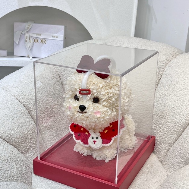 貴賓狗永生花禮