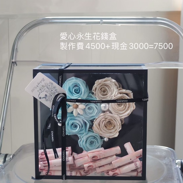 永生愛心錢錢花盒<含3000現金>