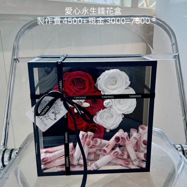 永生愛心錢錢花盒<含3000現金>