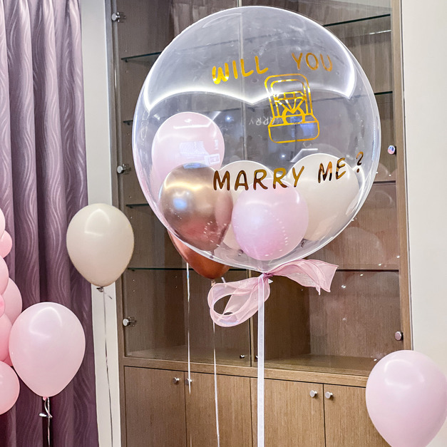 20吋日本泡泡氣球 LOVE款（可客製化文字)