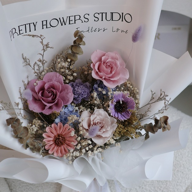 永生花束♡三朵永生玫瑰花束