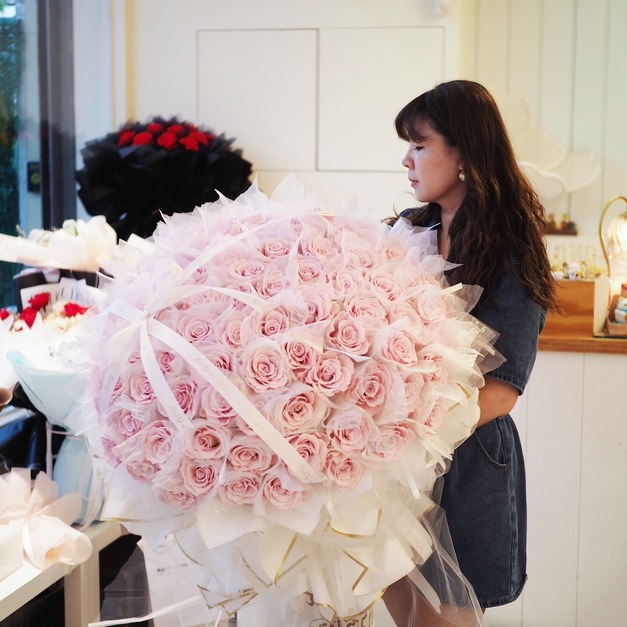 紗質 99朵永生玫瑰花束