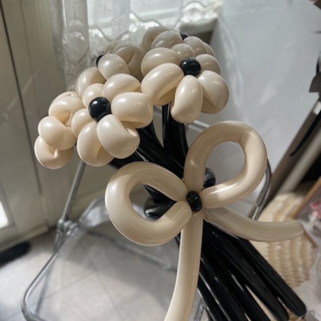 氣球花束-七朵六瓣花