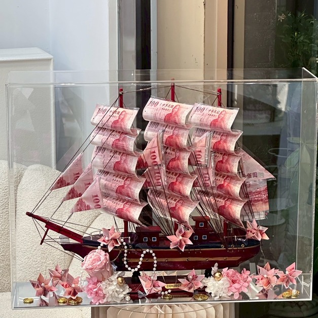 一帆風順大船入港招財船<含3500現金>