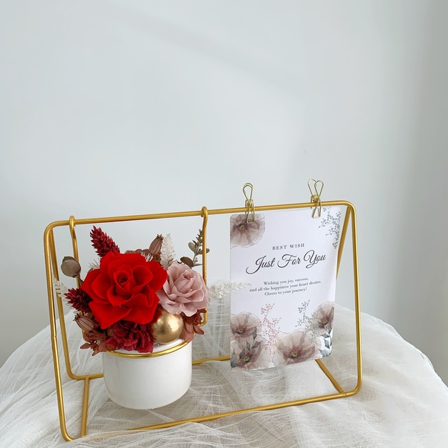 鞦韆永生花禮<可代寫賀卡>