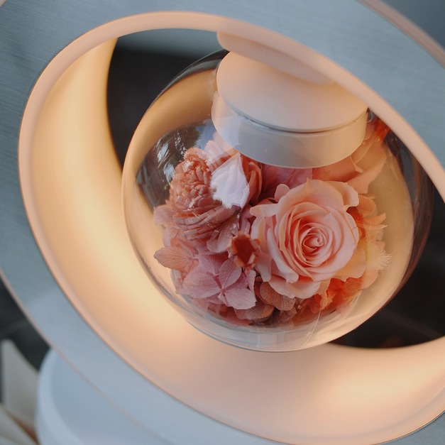 永生花禮 磁浮手機無線充電花禮