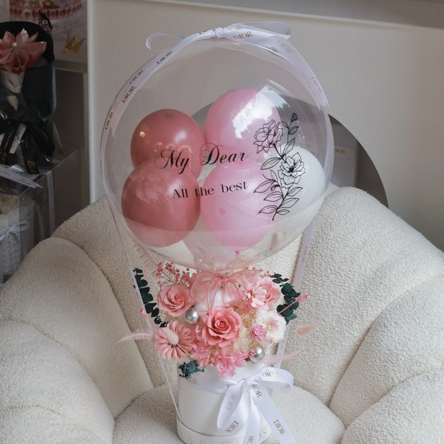 波波球永生花禮