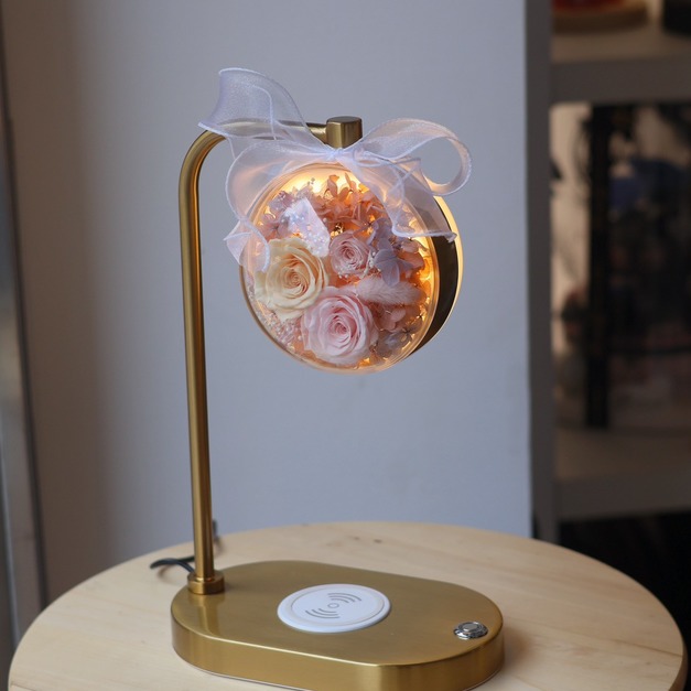 磁浮手機無線充電花禮