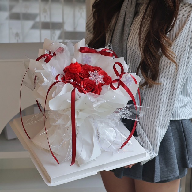 聖誕香氛玫瑰花束