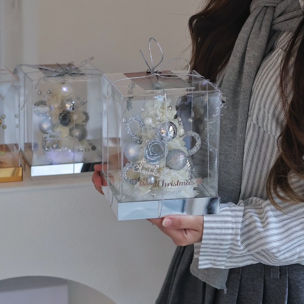 小聖誕樹永生花禮