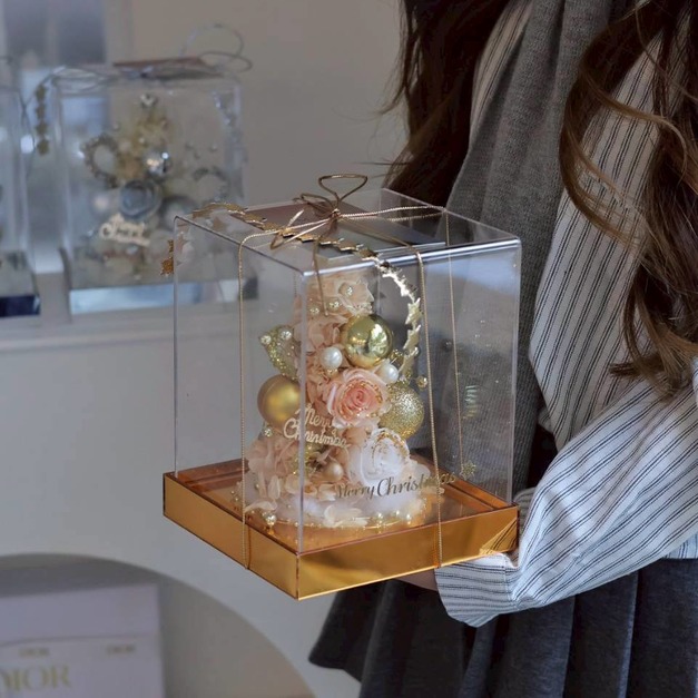 小聖誕樹永生花禮