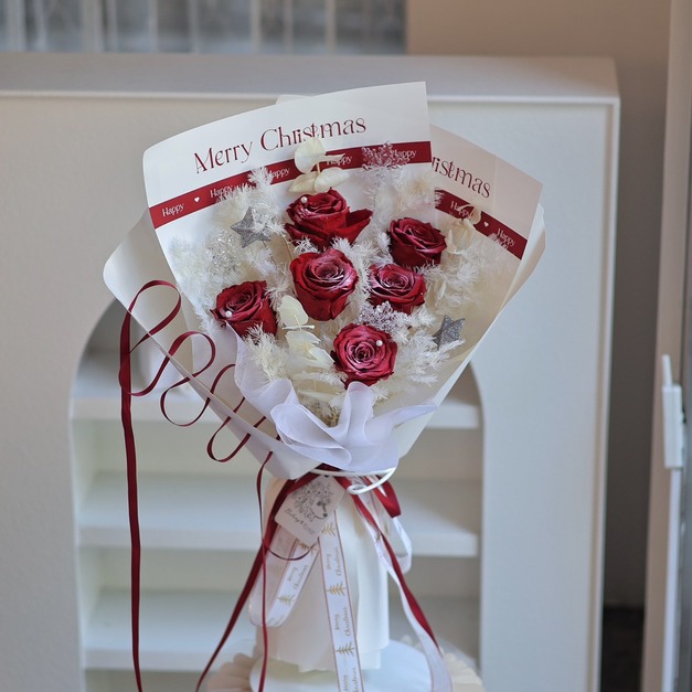 芭蕾聖誕玫瑰花束