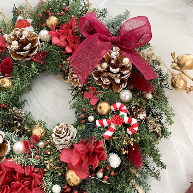 聖誕花圈-紅<可代寫賀卡>