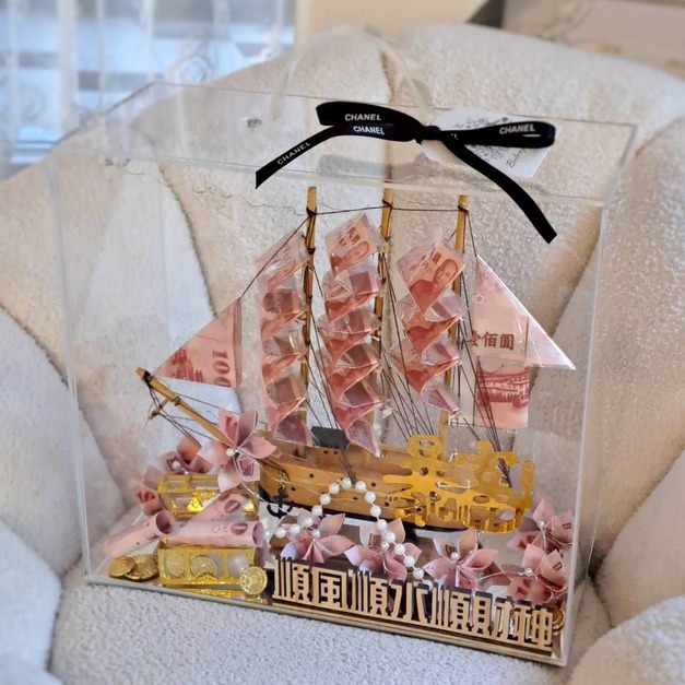 一帆風順招財船-寶箱款<含3000現金>