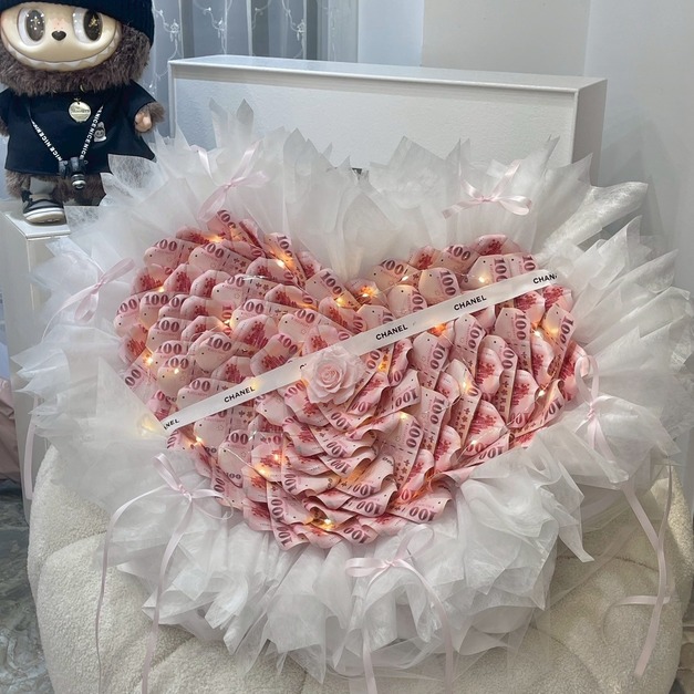 52張大單朵錢錢花束<含5200現金>