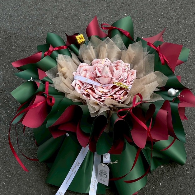 30張錢錢大單朵花束<含3000現金>