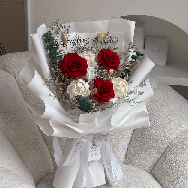 【三民現貨】三朵永生玫瑰花束