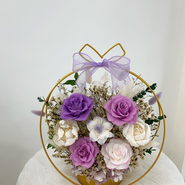 【三民現貨】金屬圓形花禮