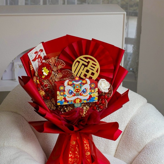 賀新年ღ驚喜紅包花束