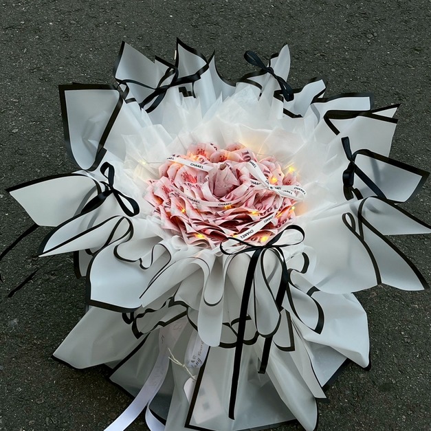 【北屯現貨】30張錢錢大單朵花束<含3000現金>