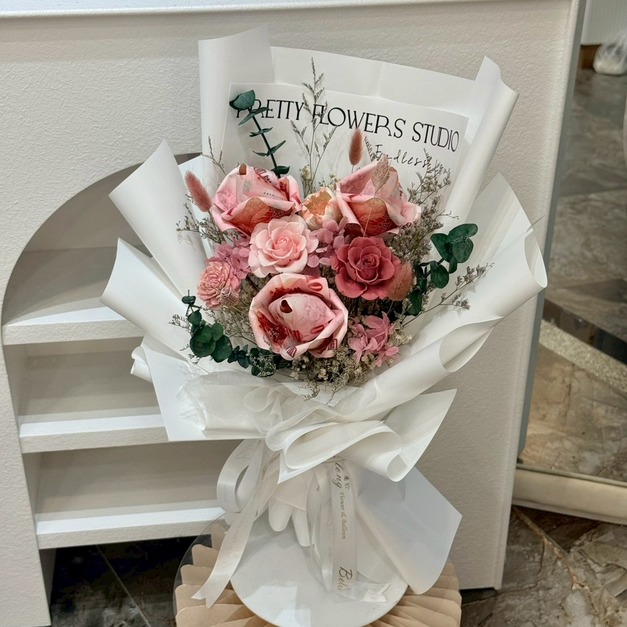 【北區加盟店現貨】三朵錢錢花束<含900現金>