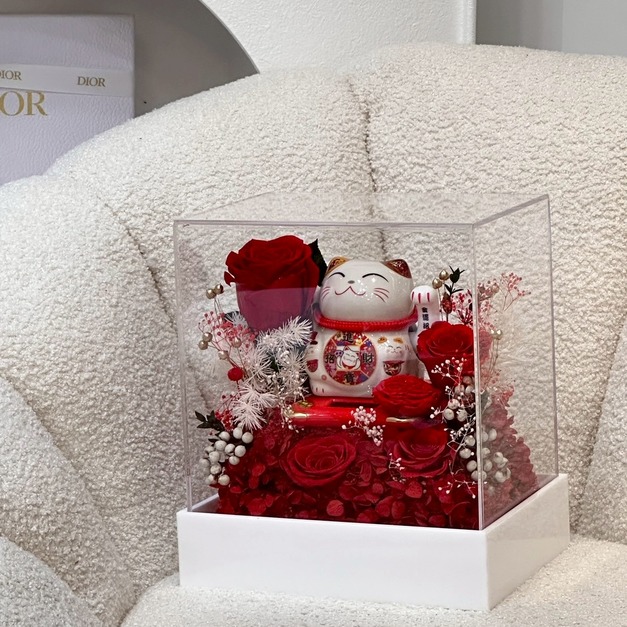 【三民現貨】招財貓開幕花禮