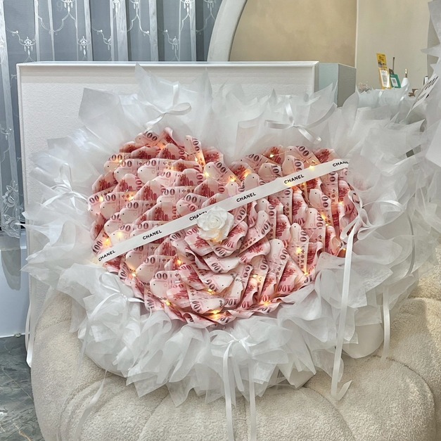 【三民現貨】52張大單朵錢錢花束<含5200現金>