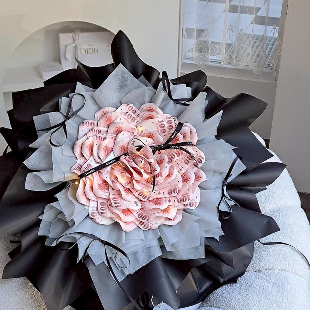 【北屯現貨】30張錢錢大單朵花束<含3000現金>