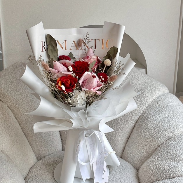 【潭子現貨】三朵錢錢花束<含900現金>