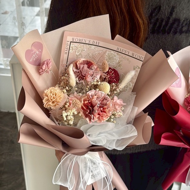 【北屯現貨】心意康乃馨錢錢花束-粉<含800現金>