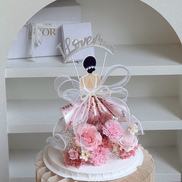 【北屯現貨】溫柔女神錢錢花禮<含500現金>