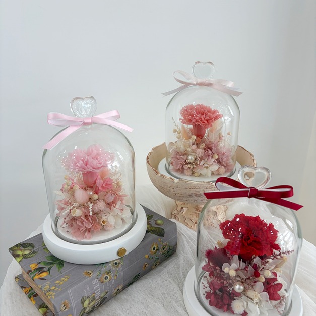 母親節♡康乃馨玻璃罩