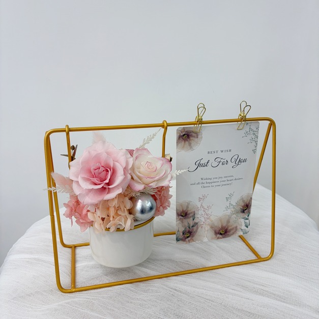 【北屯現貨】鞦韆永生花禮