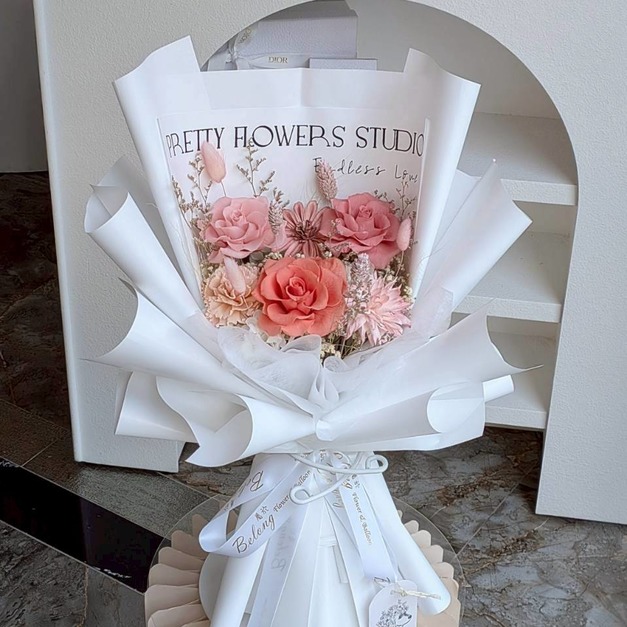 【三民現貨】三朵永生玫瑰花束