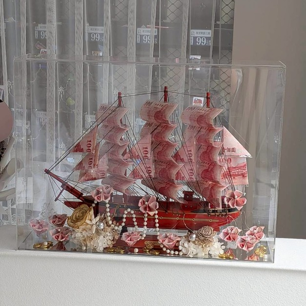 【北屯現貨】一帆風順大船入港招財船<含3500現金>