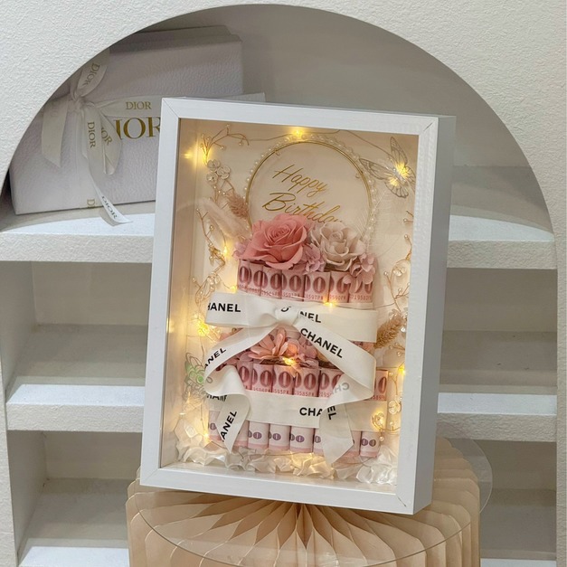 【三民現貨】錢錢相框蛋糕<含1600現金>