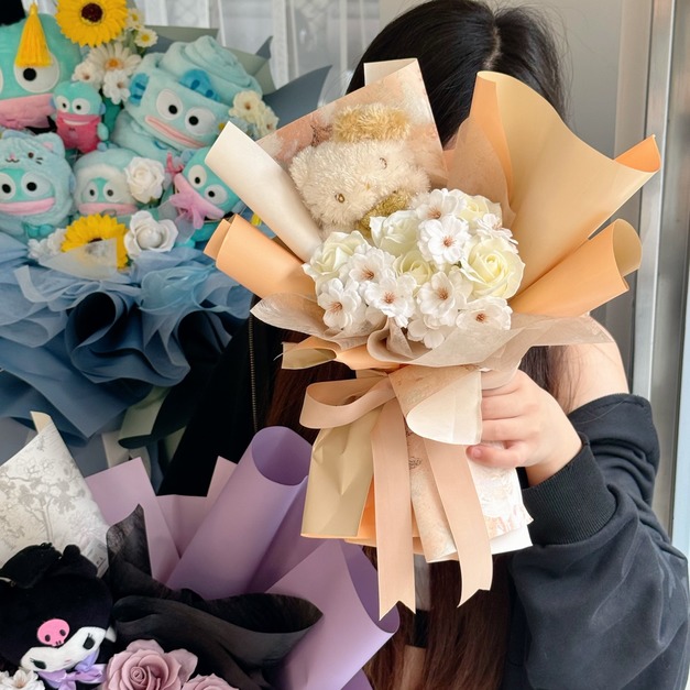 畢業季♡小款娃娃花束
