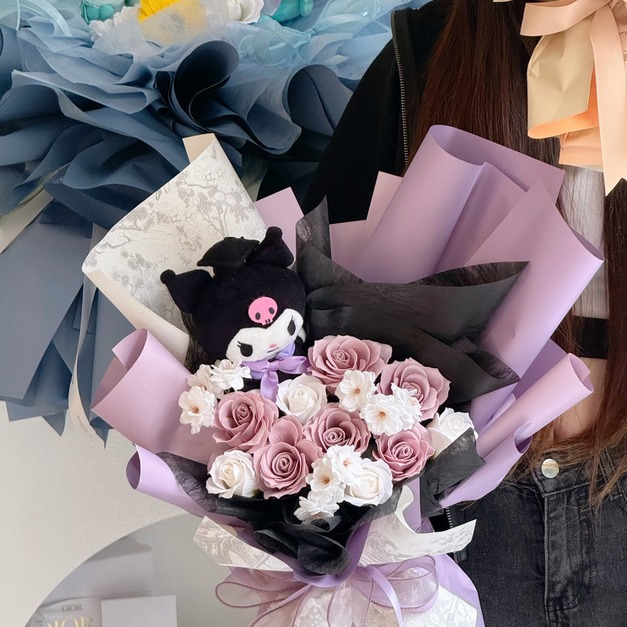 畢業季♡中款娃娃花束